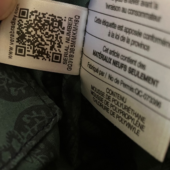 Vera Bradley Glenna Satchel Hobo Tote in Java Navy Camo Print - Picture 4 of 4